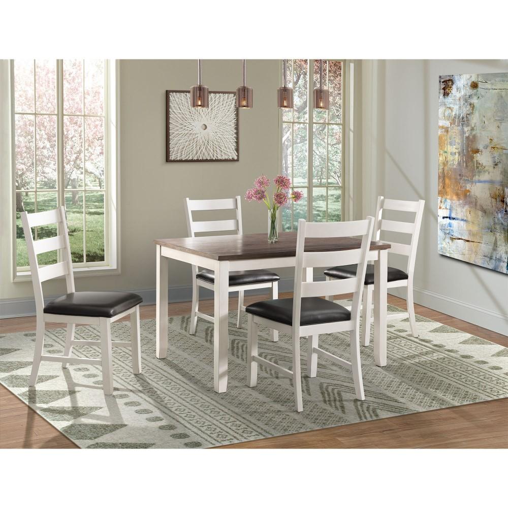 Picket House Furnishings - Kona Brown 5PC Dining Set-Table & Four Chairs - DMT7005DS veiw 1