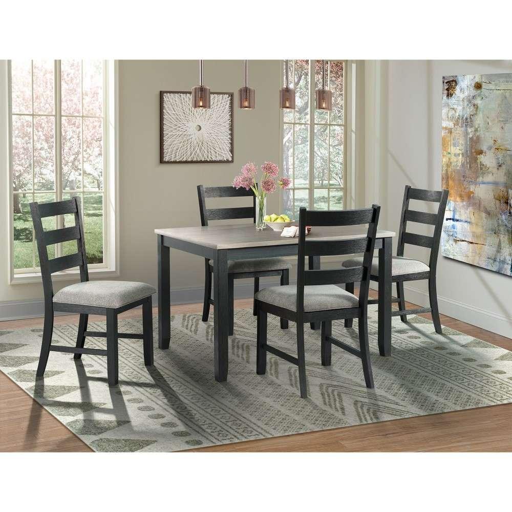 Picket House Furnishings - Kona Standard Height Side Chair in Black (Set of 2) - DMT300SC veiw 5