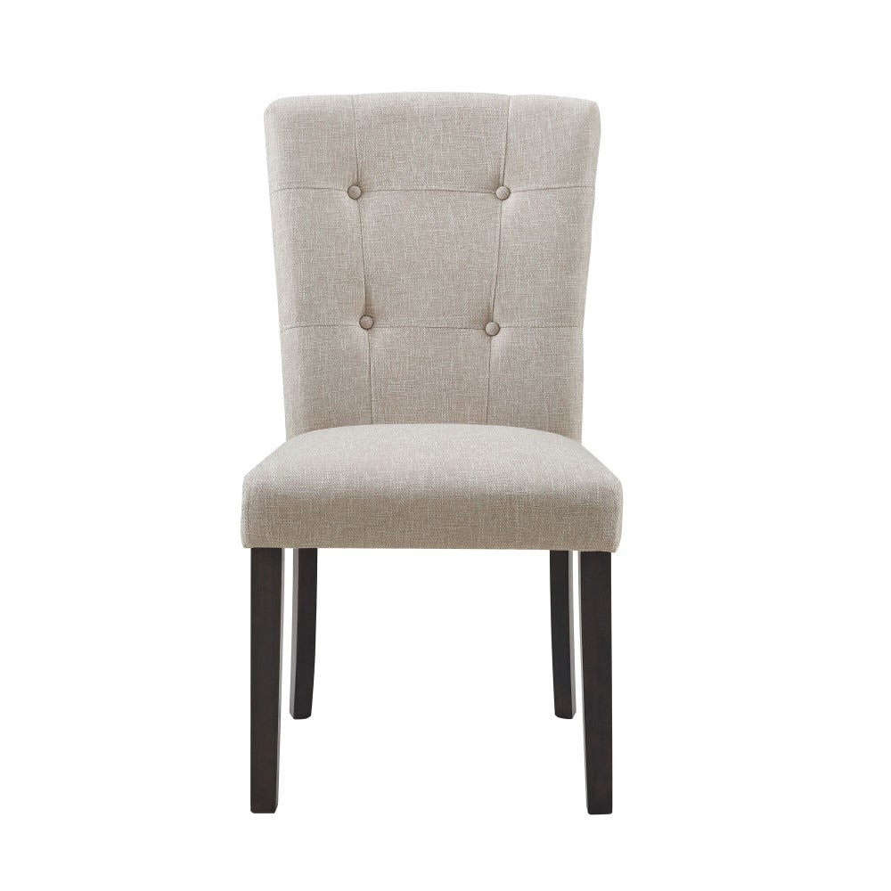 Picket House Furnishings - Landon Tufted Upholstered Chair In Taupe (Set of 2) - CLX100TFSC veiw 3