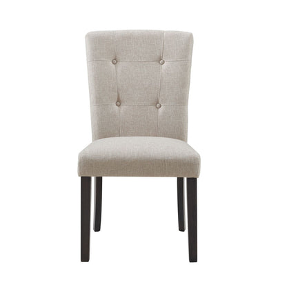 Picket House Furnishings - Landon Tufted Upholstered Chair In Taupe (Set of 2) - CLX100TFSC veiw 3