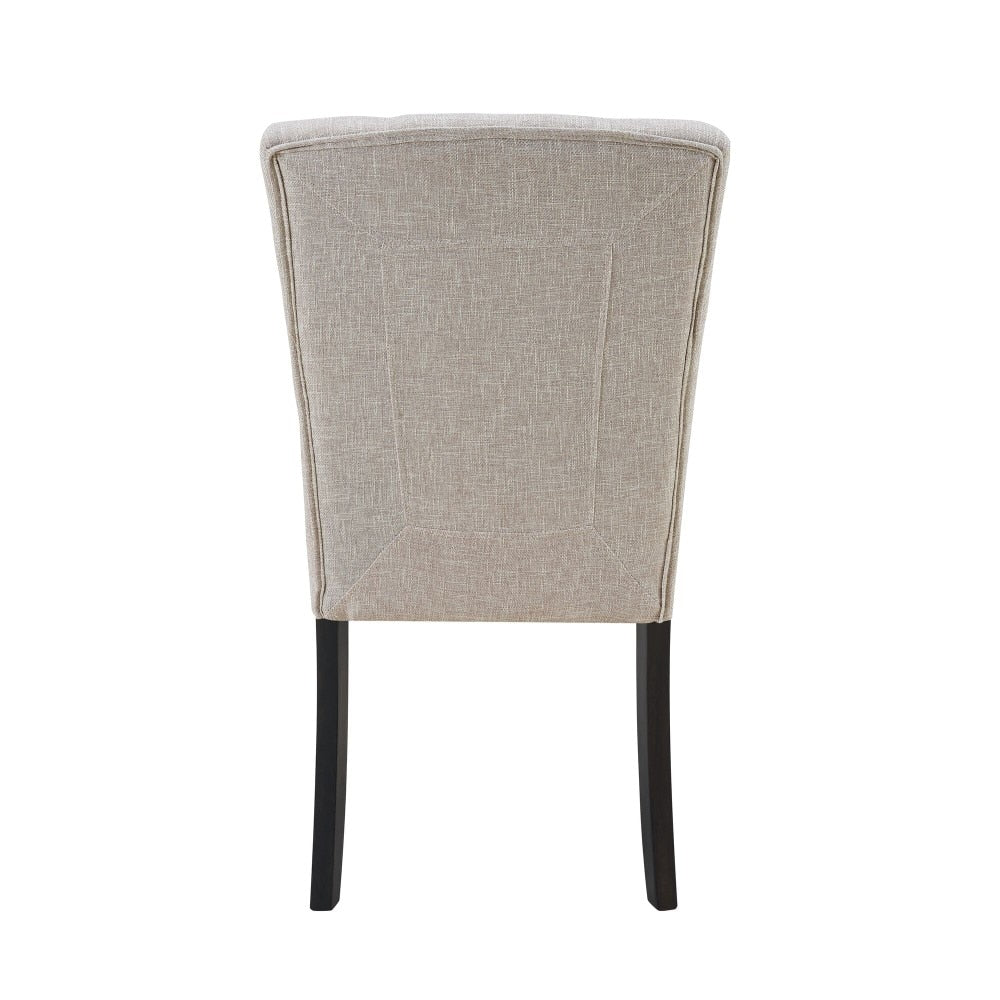 Picket House Furnishings - Landon Tufted Upholstered Chair In Taupe (Set of 2) - CLX100TFSC veiw 5