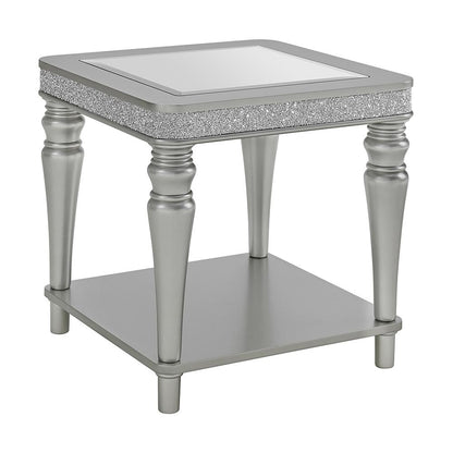 Picket House Furnishings - Lavigne 2PC Occasional Table Set in Silver-Coffee Table & End Table - T-4900-15-2PC veiw 3