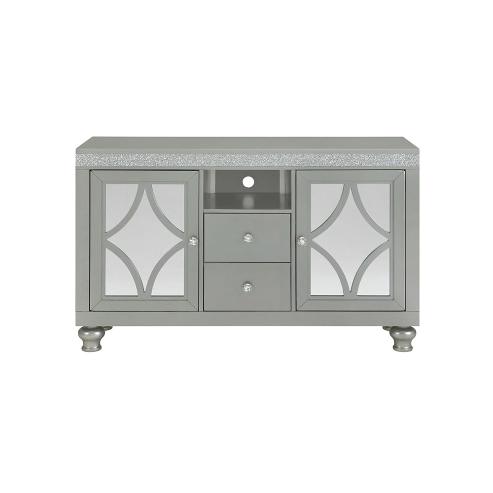 Picket House Furnishings - Lavigne 60in TV Stand in Silver - LA-4900-15-TV2 veiw 1