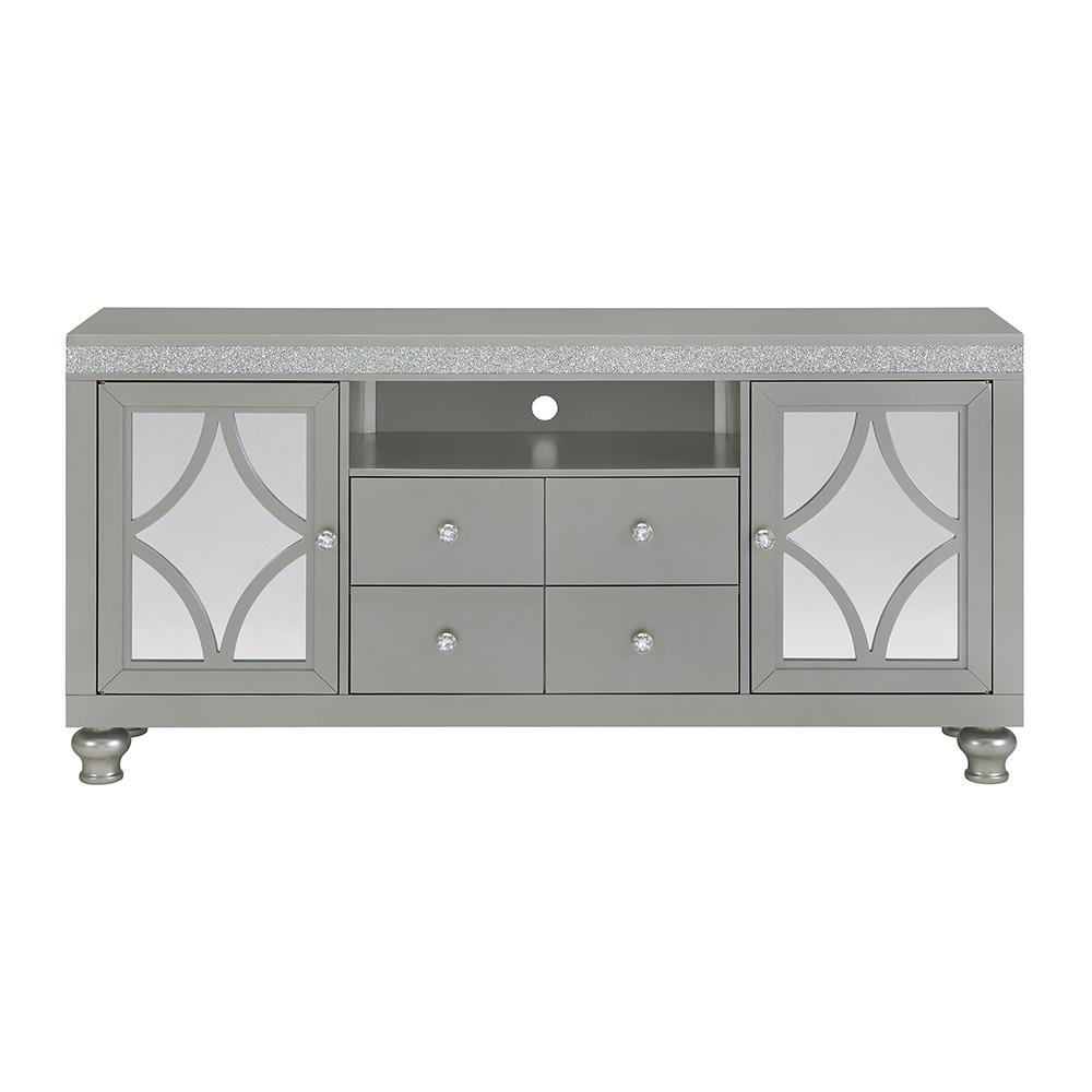 Picket House Furnishings - Lavigne 70in TV Stand in Silver - LA-4900-15-TV1 veiw 1
