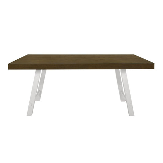 Picket House Furnishings -  Leena 6PC Dining Set with Table, 4 Chairs, and Bench in Oak and Antique White - D-9610-7-6DS veiw 2