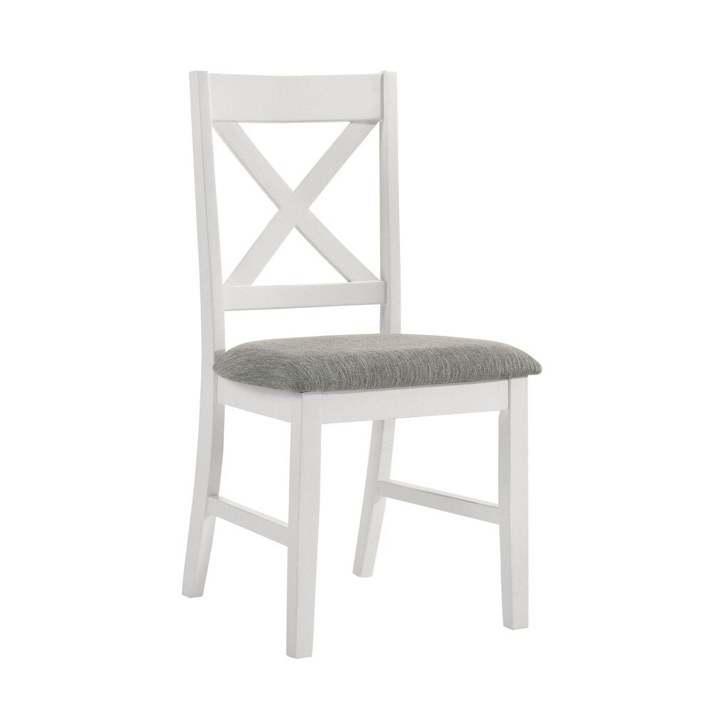 Picket House Furnishings -  Leena 6PC Dining Set with Table, 4 Chairs, and Bench in Oak and Antique White - D-9610-7-6DS veiw 3
