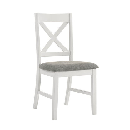Picket House Furnishings -  Leena 6PC Dining Set with Table, 4 Chairs, and Bench in Oak and Antique White - D-9610-7-6DS veiw 3