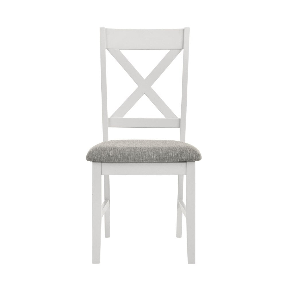 Picket House Furnishings -  Leena 6PC Dining Set with Table, 4 Chairs, and Bench in Oak and Antique White - D-9610-7-6DS veiw 4