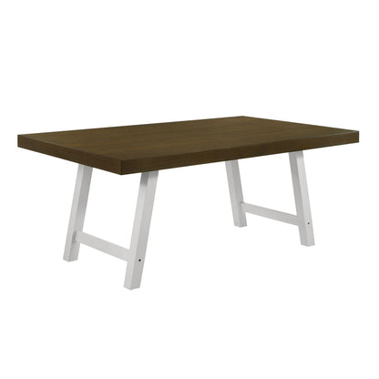 Picket House Furnishings -  Leena 6PC Dining Set with Table, 4 Chairs, and Bench in Oak and Antique White - D-9610-7-6DS veiw 7