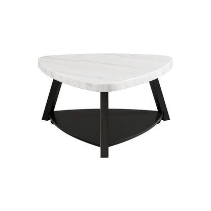 Picket House Furnishings - Lena White Marble Top Coffee Table - CTN100CTE veiw 2