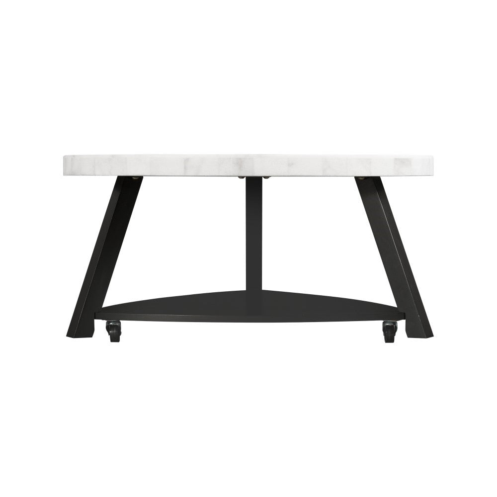 Picket House Furnishings - Lena White Marble Top Coffee Table - CTN100CTE veiw 3