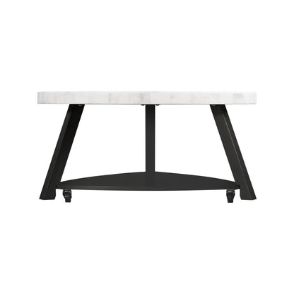 Picket House Furnishings - Lena White Marble Top Coffee Table - CTN100CTE veiw 3