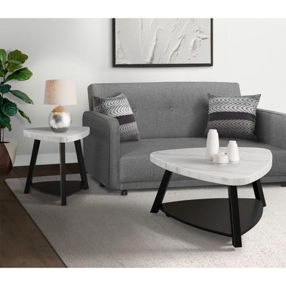 Picket House Furnishings - Lena White Marble Top Coffee Table - CTN100CTE veiw 4