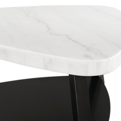 Picket House Furnishings - Lena White Marble Top Coffee Table - CTN100CTE veiw 5