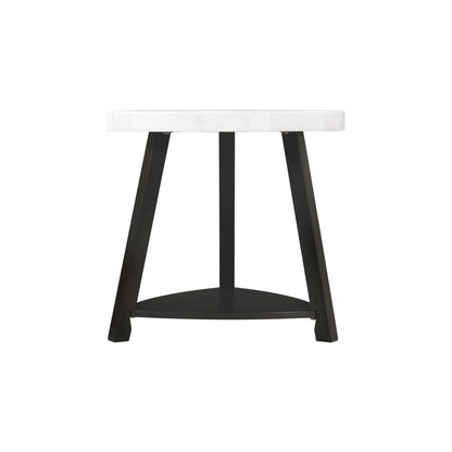 Picket House Furnishings - Lena White Marble Top End Table - CTN100ETE veiw 3