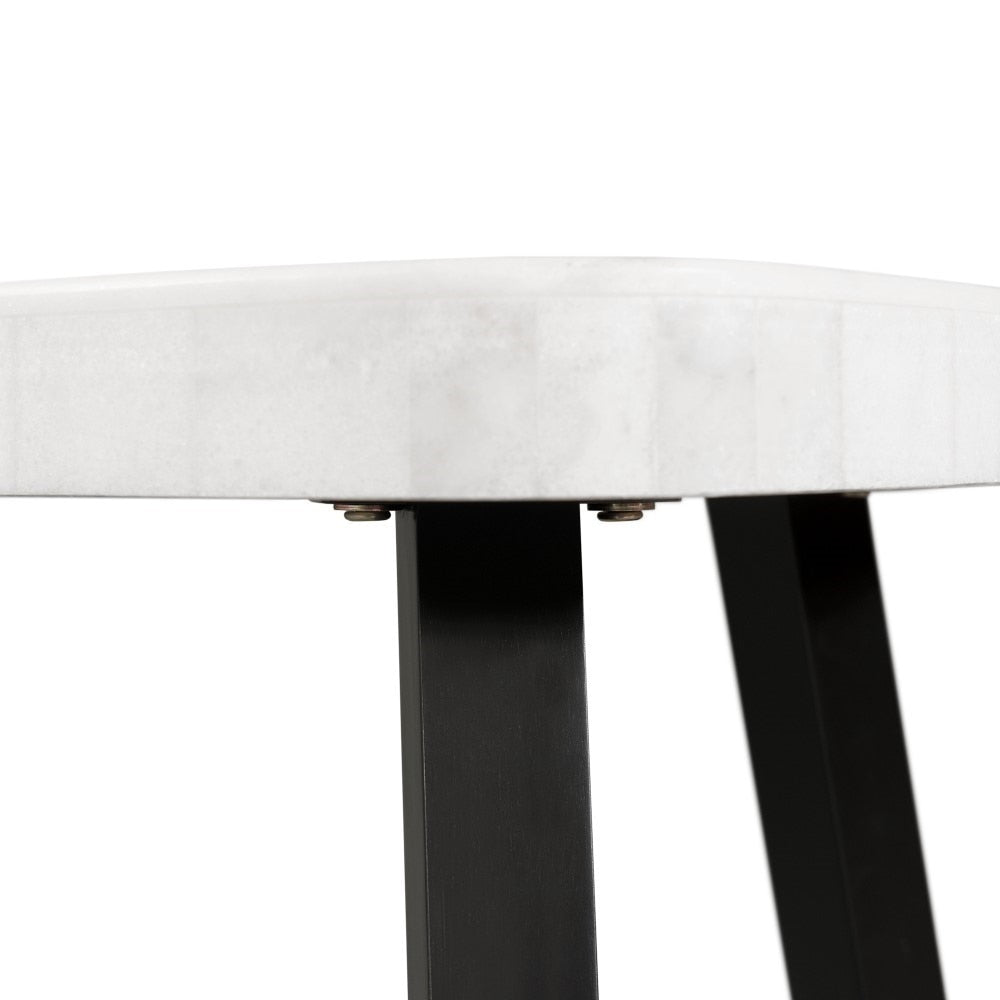 Picket House Furnishings - Lena White Marble Top End Table - CTN100ETE veiw 6