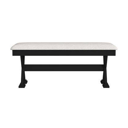 Picket House Furnishings - Lorraine 6PC Dining Set with Table, 4 Chairs, and Bench in Oak and Black - D-14460-8-6DS veiw 2