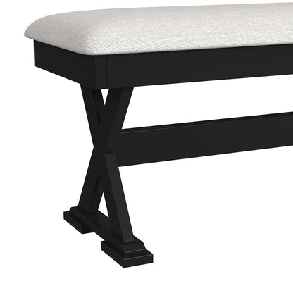 Picket House Furnishings - Lorraine 6PC Dining Set with Table, 4 Chairs, and Bench in Oak and Black - D-14460-8-6DS veiw 3