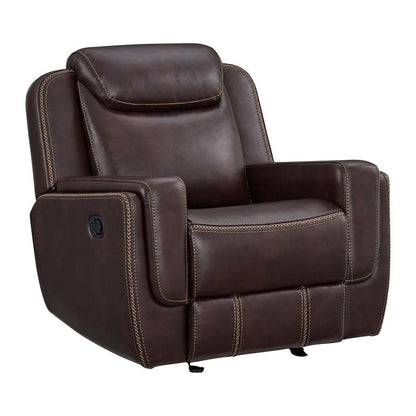 Picket House Furnishings - Lynx 3PC Living Room Set in Neono Brown-Sofa, Loveseat & Recliner - U-11580-10740-3PC veiw 3