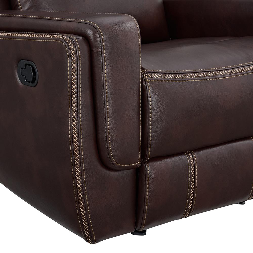 Picket House Furnishings - Lynx Motion Loveseat with Console in Neono Brown - U-11580-10740-285 veiw 3