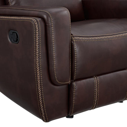 Picket House Furnishings - Lynx Motion Loveseat with Console in Neono Brown - U-11580-10740-285 veiw 3