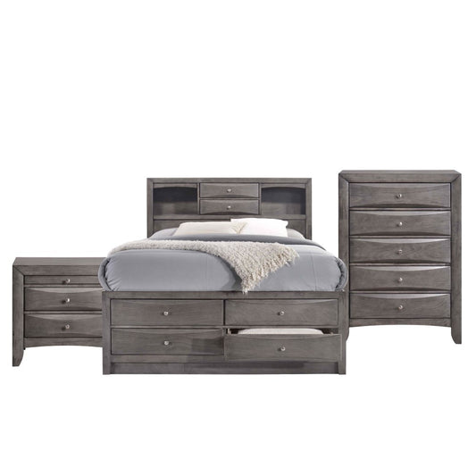 Picket House Furnishings - Madison Full Storage 3Pc Bedroom Set in Gray - EG170FB3PC veiw 1