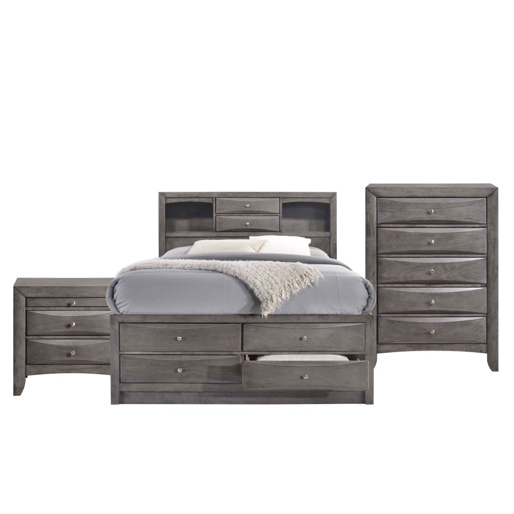 Picket House Furnishings - Madison Full Storage 3Pc Bedroom Set in Gray - EG170FB3PC veiw 3