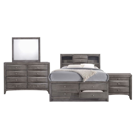 Picket House Furnishings - Madison Full Storage 4Pc Bedroom Set in Gray - EG170FB4PC veiw 1