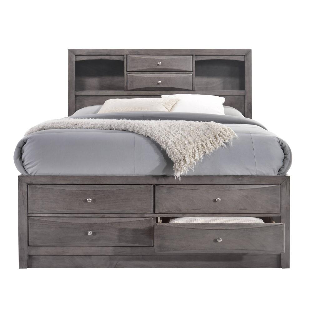 Picket House Furnishings - Madison Full Storage 4Pc Bedroom Set in Gray - EG170FB4PC veiw 2