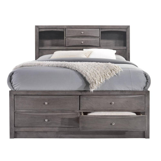 Picket House Furnishings - Madison Full Storage 4Pc Bedroom Set in Gray - EG170FB4PC veiw 2