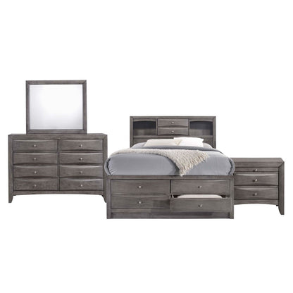 Picket House Furnishings - Madison Full Storage 4Pc Bedroom Set in Gray - EG170FB4PC veiw 3