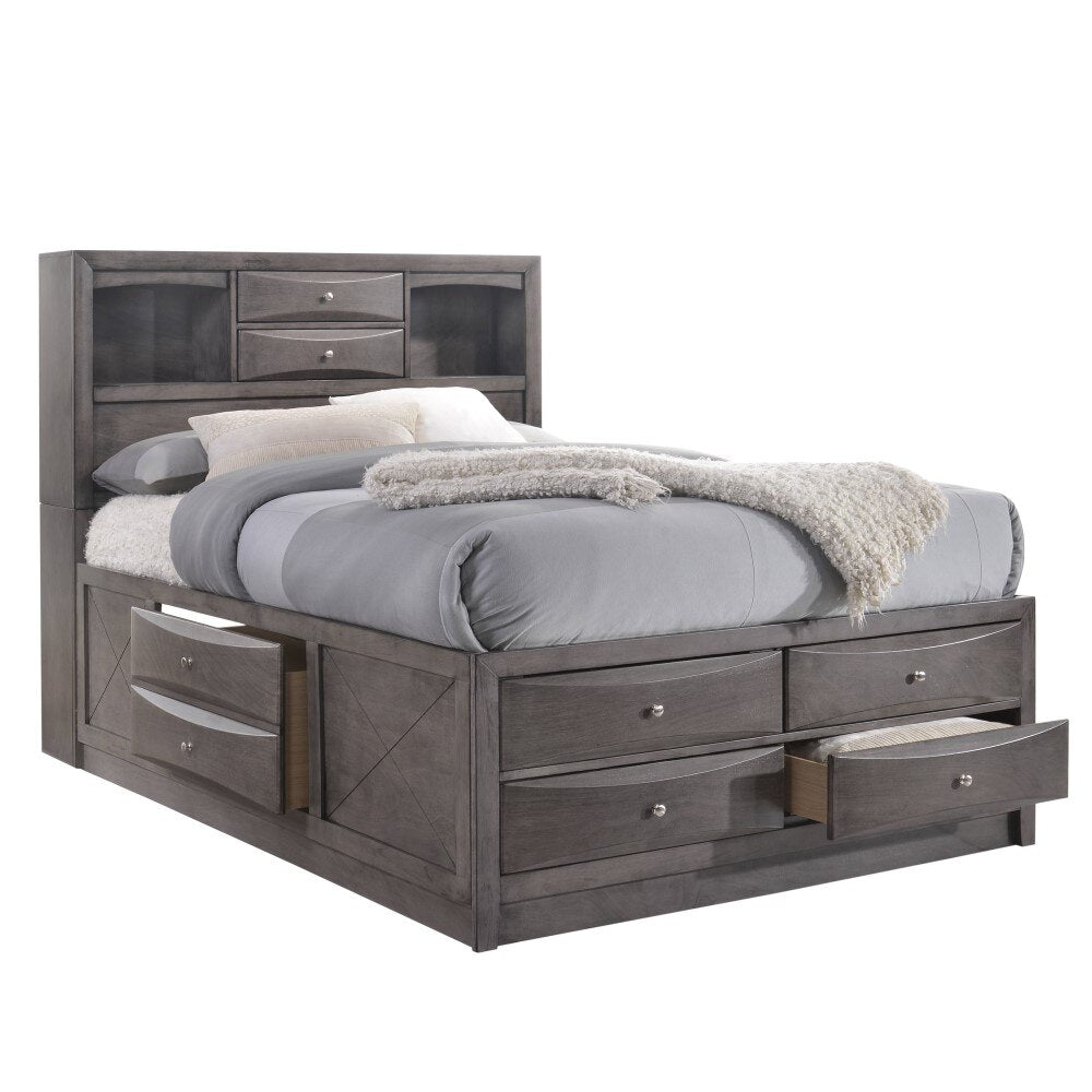 Picket House Furnishings - Madison Full Storage 4Pc Bedroom Set in Gray - EG170FB4PC veiw 4