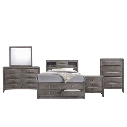 Picket House Furnishings - Madison Full Storage 5Pc Bedroom Set in Gray - EG170FB5PC veiw 1
