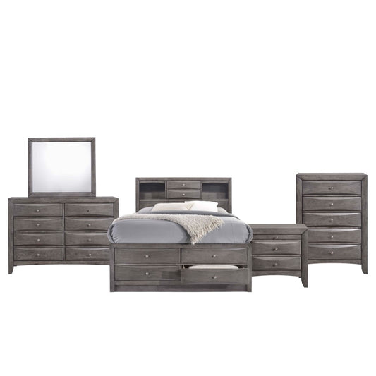 Picket House Furnishings - Madison Full Storage 5Pc Bedroom Set in Gray - EG170FB5PC veiw 1