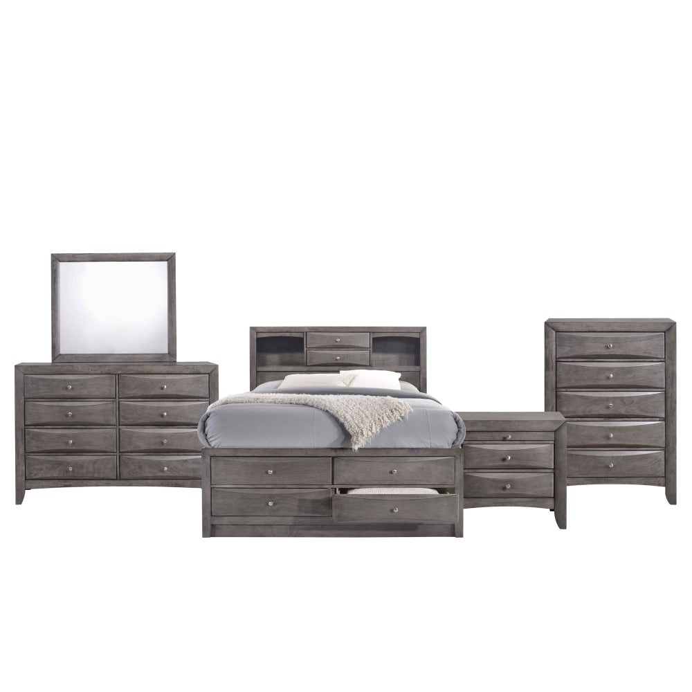 Picket House Furnishings - Madison Full Storage 5Pc Bedroom Set in Gray - EG170FB5PC veiw 3