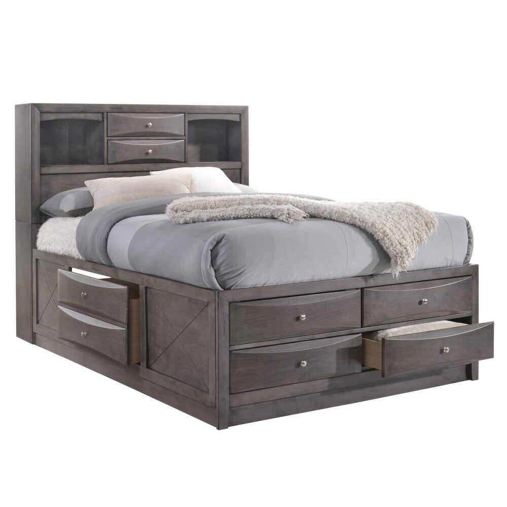 Picket House Furnishings - Madison Full Storage 5Pc Bedroom Set in Gray - EG170FB5PC veiw 4