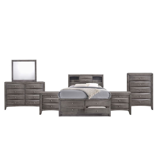 Picket House Furnishings - Madison Full Storage 6Pc Bedroom Set in Gray - EG170FB6PC veiw 1