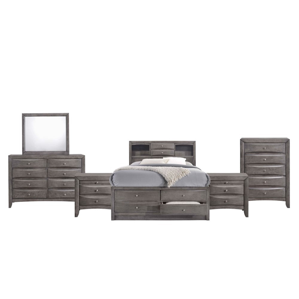Picket House Furnishings - Madison Full Storage 6Pc Bedroom Set in Gray - EG170FB6PC veiw 3