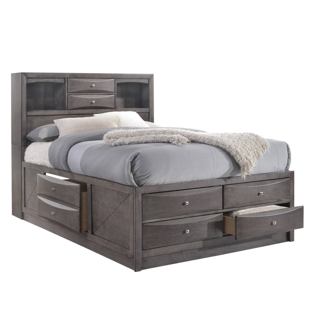 Picket House Furnishings - Madison Full Storage 6Pc Bedroom Set in Gray - EG170FB6PC veiw 4