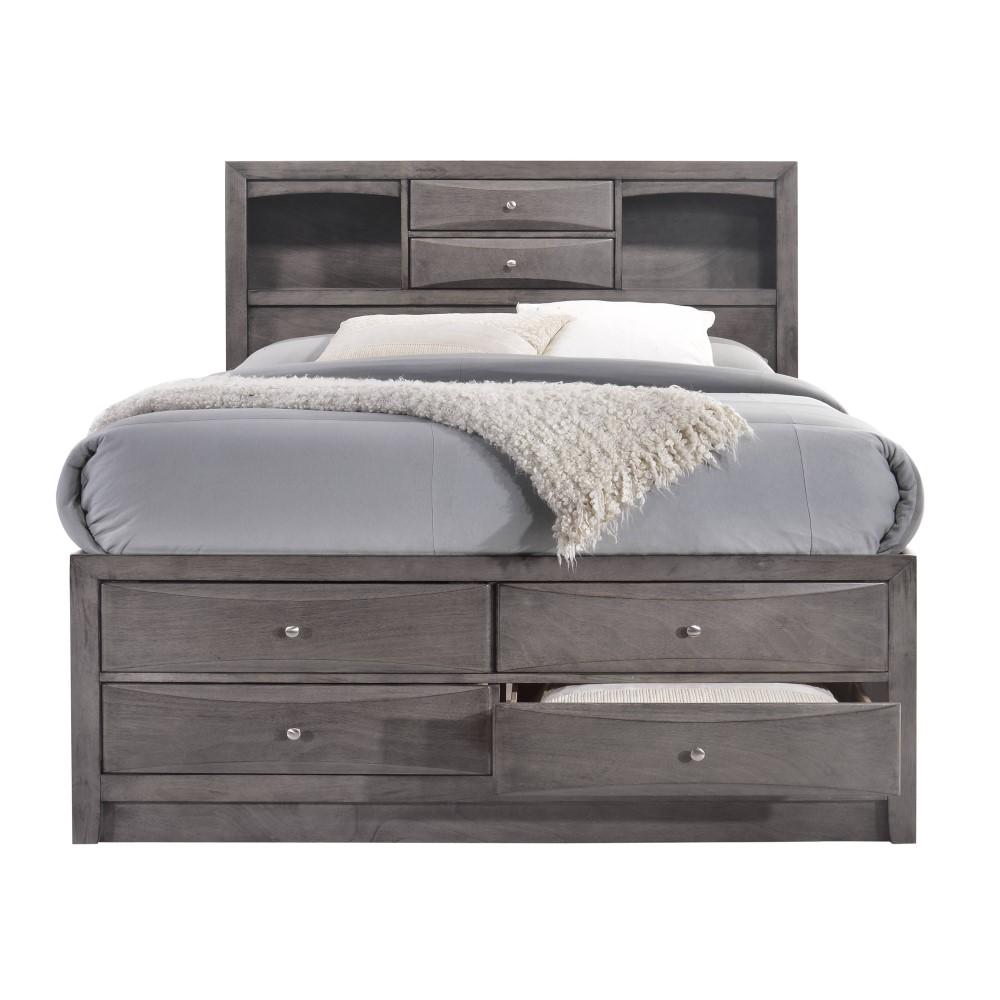 Picket House Furnishings - Madison Full Storage Bed in Gray - EG170FB veiw 1