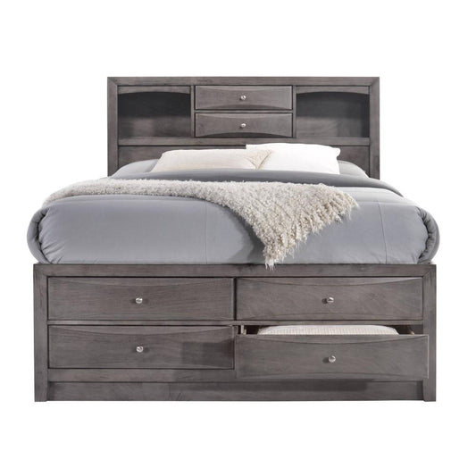 Picket House Furnishings - Madison Full Storage Bed in Gray - EG170FB veiw 1