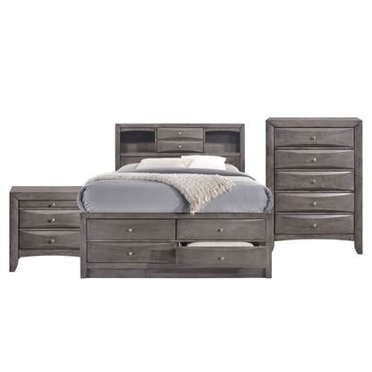 Picket House Furnishings - Madison King Storage 3Pc Bedroom Set in Gray - EG170KB3PC veiw 1