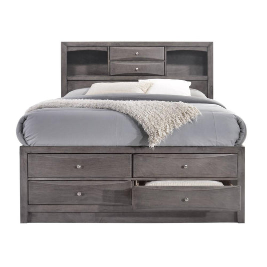 Picket House Furnishings - Madison King Storage 3Pc Bedroom Set in Gray - EG170KB3PC veiw 2