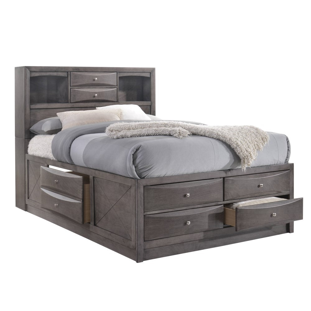 Picket House Furnishings - Madison King Storage 3Pc Bedroom Set in Gray - EG170KB3PC veiw 4
