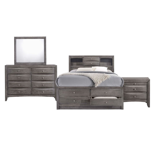 Picket House Furnishings - Madison King Storage 4Pc Bedroom Set in Gray - EG170KB4PC veiw 1