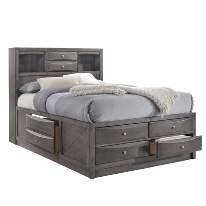 Picket House Furnishings - Madison King Storage 4Pc Bedroom Set in Gray - EG170KB4PC veiw 4