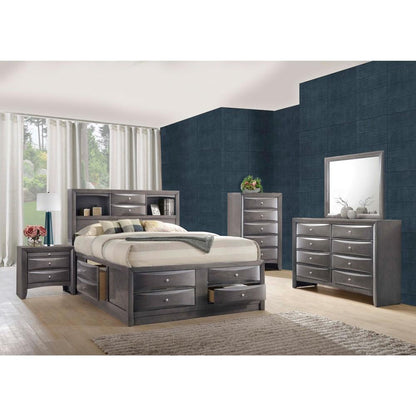 Picket House Furnishings - Madison King Storage 4Pc Bedroom Set in Gray - EG170KB4PC veiw 8