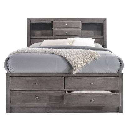 Picket House Furnishings - Madison King Storage 5Pc Bedroom Set in Gray - EG170KB5PC veiw 2