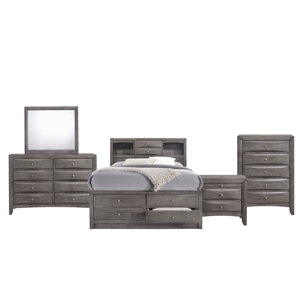 Picket House Furnishings - Madison King Storage 5Pc Bedroom Set in Gray - EG170KB5PC veiw 3