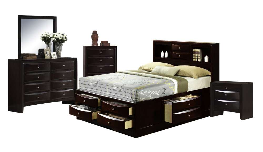 Picket House Furnishings - Madison King Storage 5PC Bedroom Set - EM300K5PC veiw 2